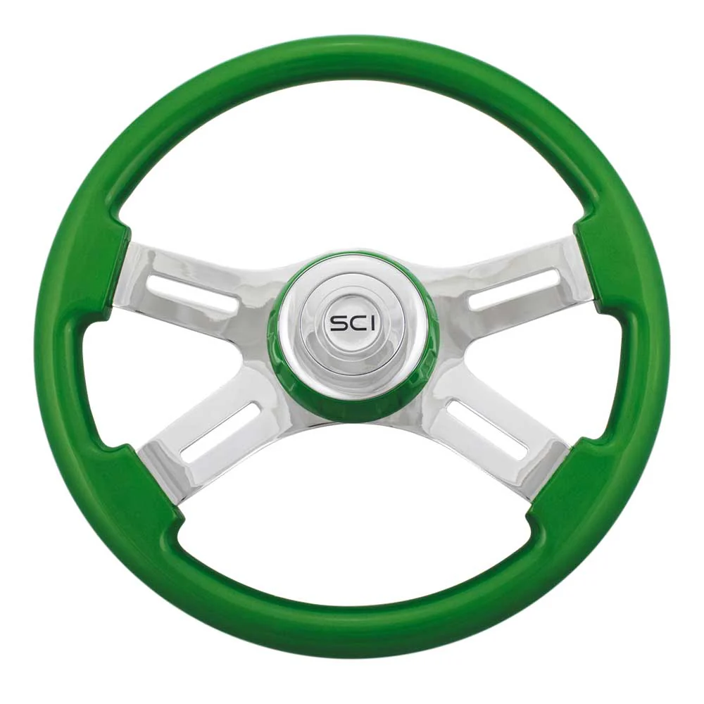 16" Classic Painted Wood Steering Wheel - Image 5