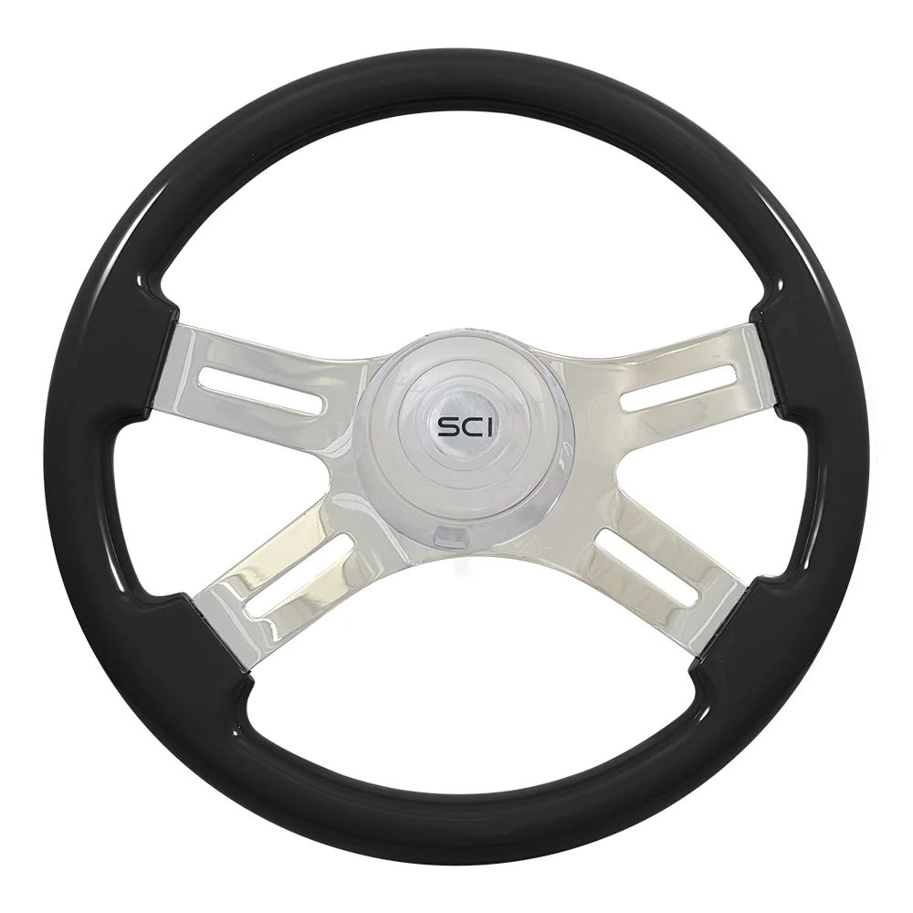 16" Classic Painted Wood Steering Wheel - Image 6