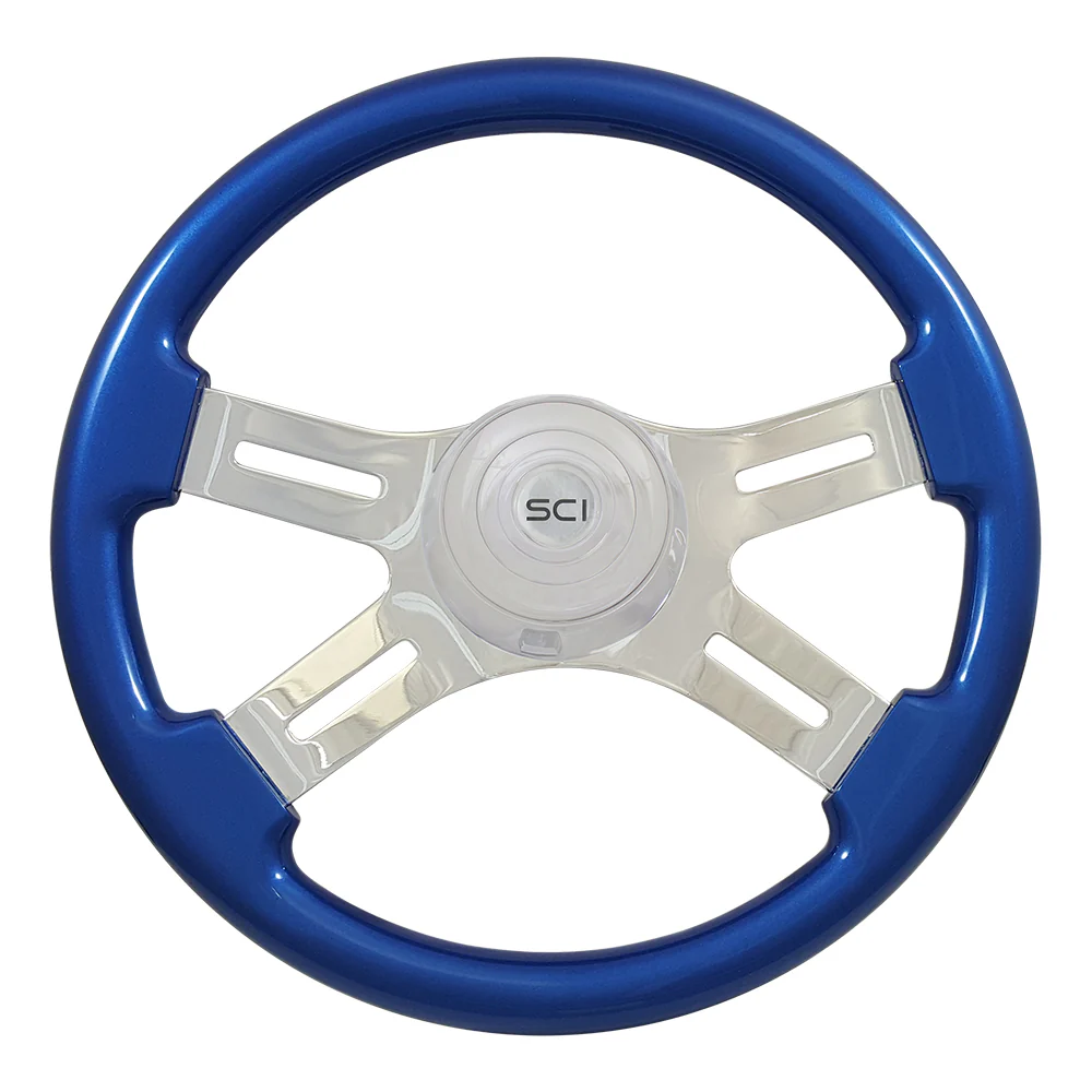 16" Classic Painted Wood Steering Wheel - Image 7