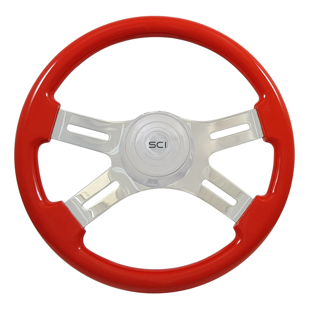 16" Classic Painted Wood Steering Wheel - Image 8