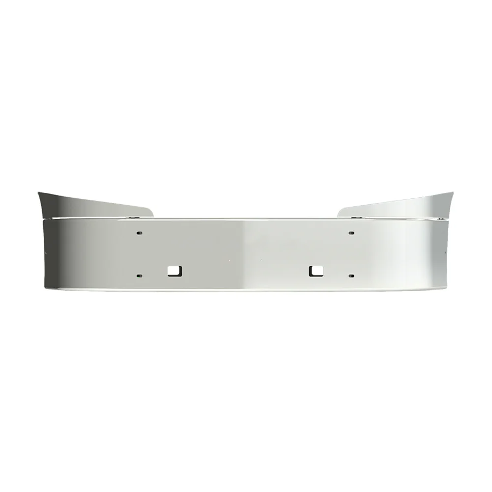 16" International LT 2017 & Newer Set Back Chrome Bumper with Tow Holes