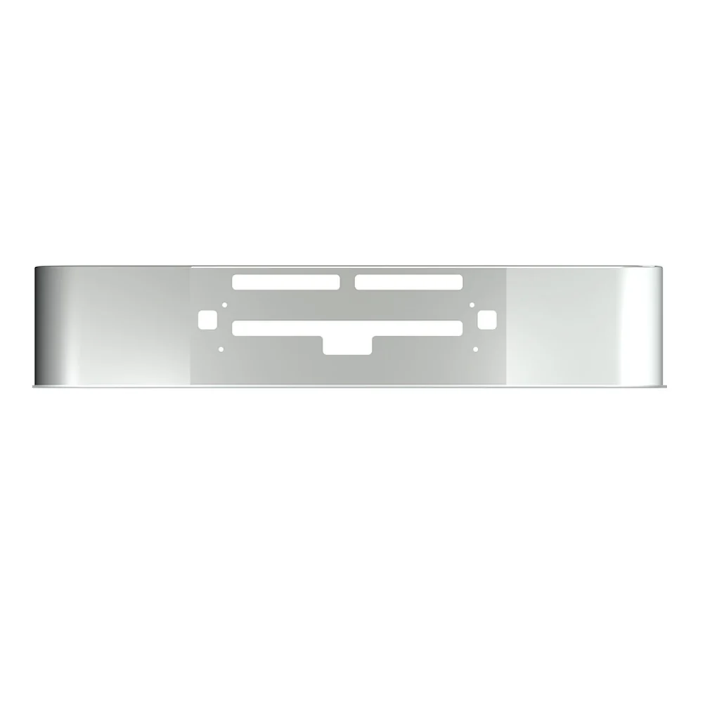 16" Kenworth T600 Setback Axle Stainless Steel Bumper with Vent, Step, and Tow Holes - Image 2