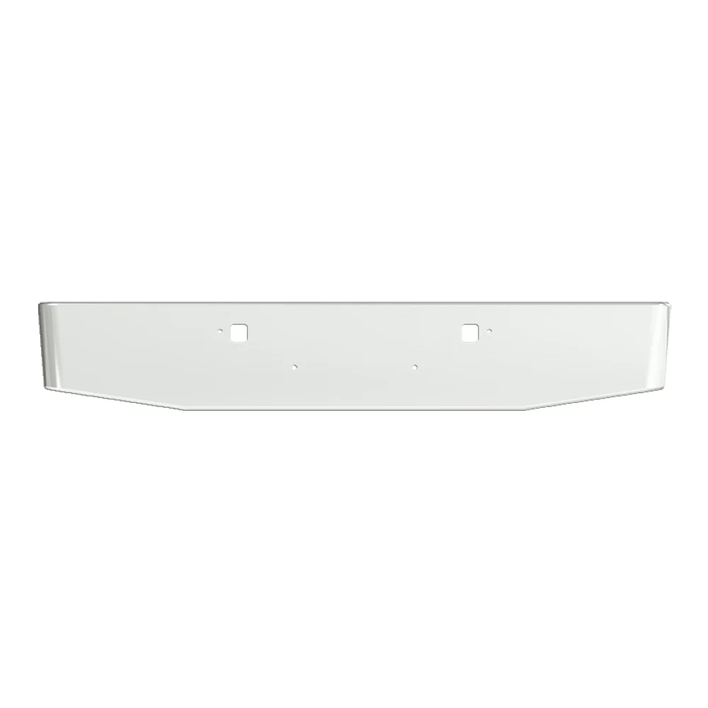 16" Tapered Texas Square Peterbilt Stainless Steel Bumper With Tow Holes