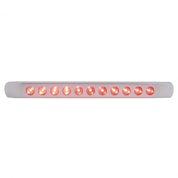 17" Red 11 LED Stop, Turn & Tail Light Bar with Bezel - Image 3