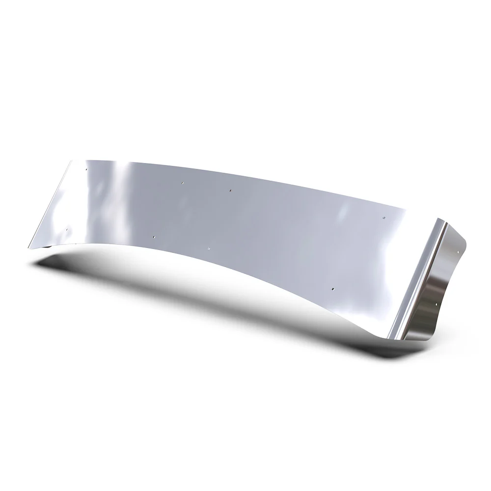 17" to 13-1/2" Aero 430 SS Visor for KW T680, T880, W990 for Standup Sleeper