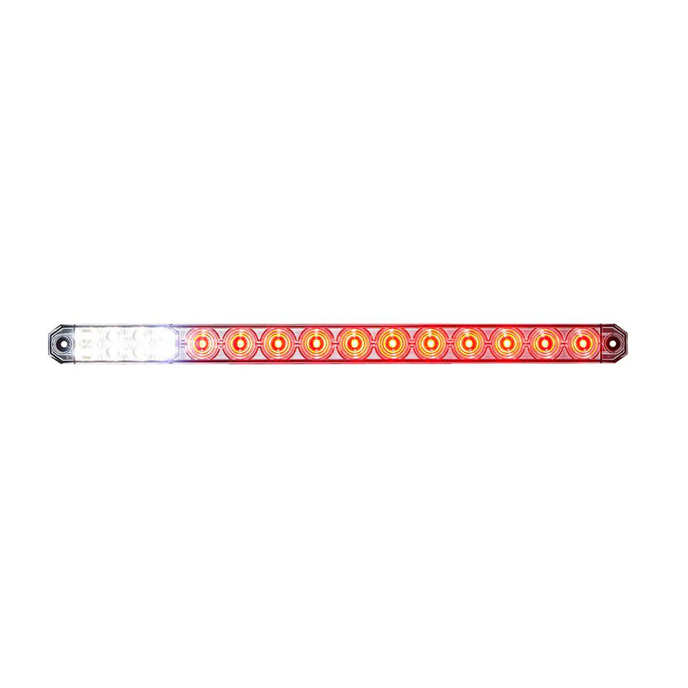 17" LED Low Profile Light Bar with Back Up Light and Clear Lens