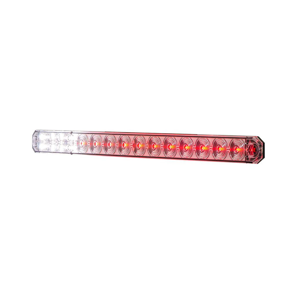 17" LED Low Profile Light Bar with Back Up Light and Clear Lens - Image 4