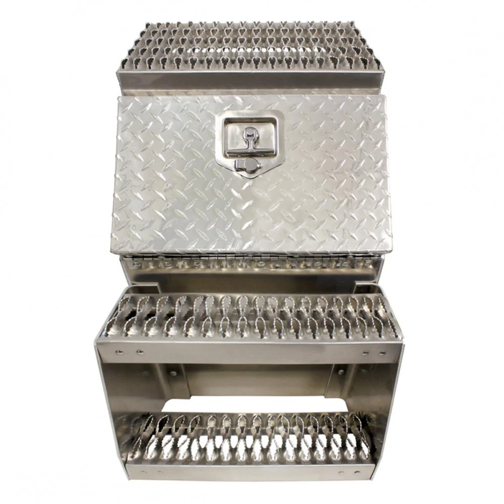 18" Aluminum Step Saddle Box