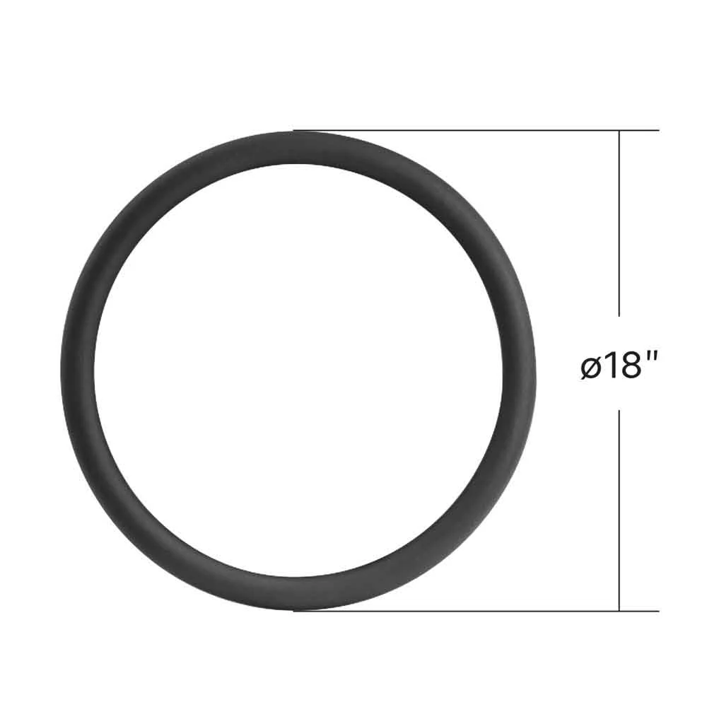18" Black Leather Replacement Rim - Image 7