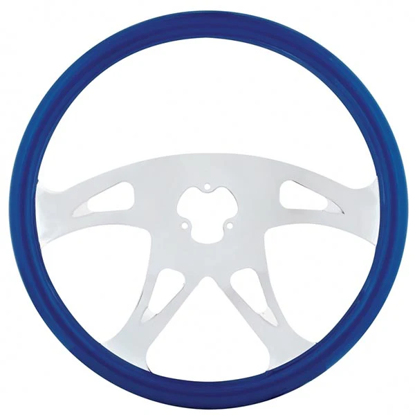 18" Blue Boss Style Steering Wheel