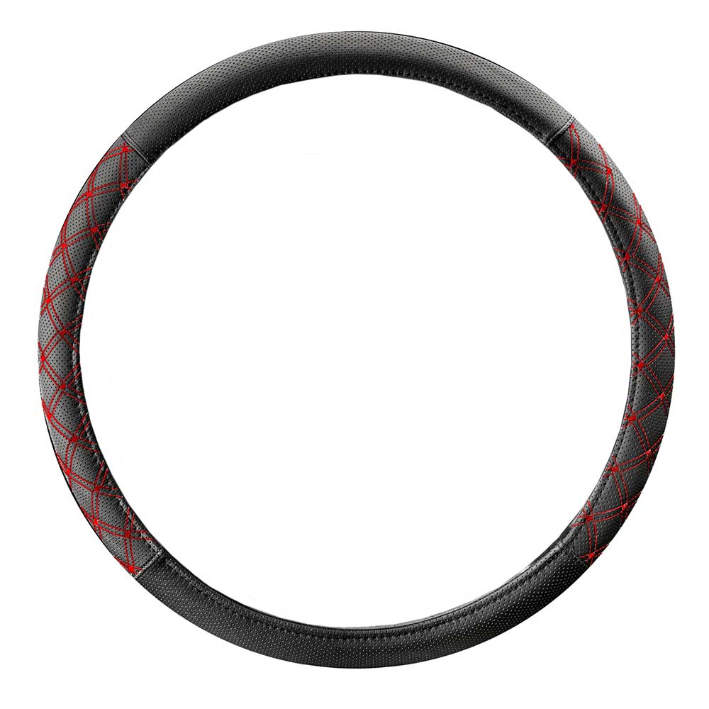 18" Diamond Stitched Chicago Style Steering Wheel Cover - Image 11