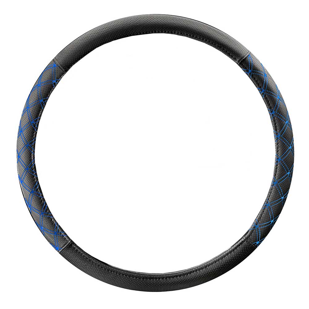 18" Diamond Stitched Chicago Style Steering Wheel Cover - Image 12
