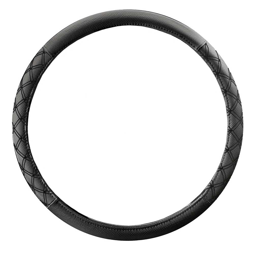 18" Diamond Stitched Chicago Style Steering Wheel Cover - Image 4