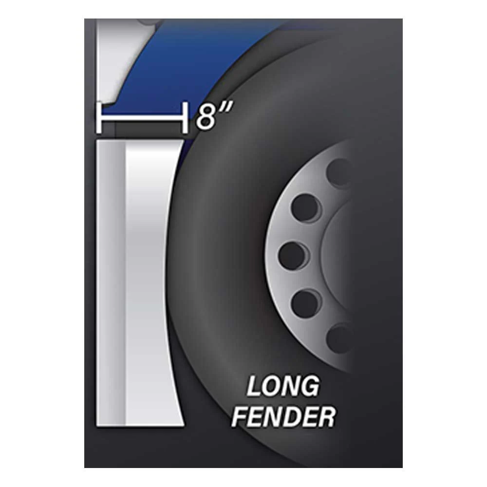 18" Eagle Roll Long Fender SS Light, License Cutouts Bumper - Image 4