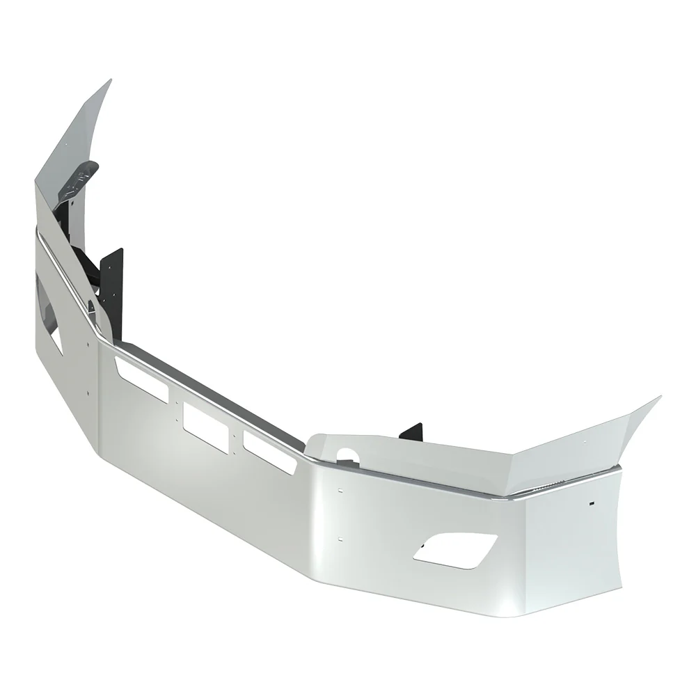 18" FL Cascadia SBA Chrome Bumper with Vent, Tow, Radar and Fog
