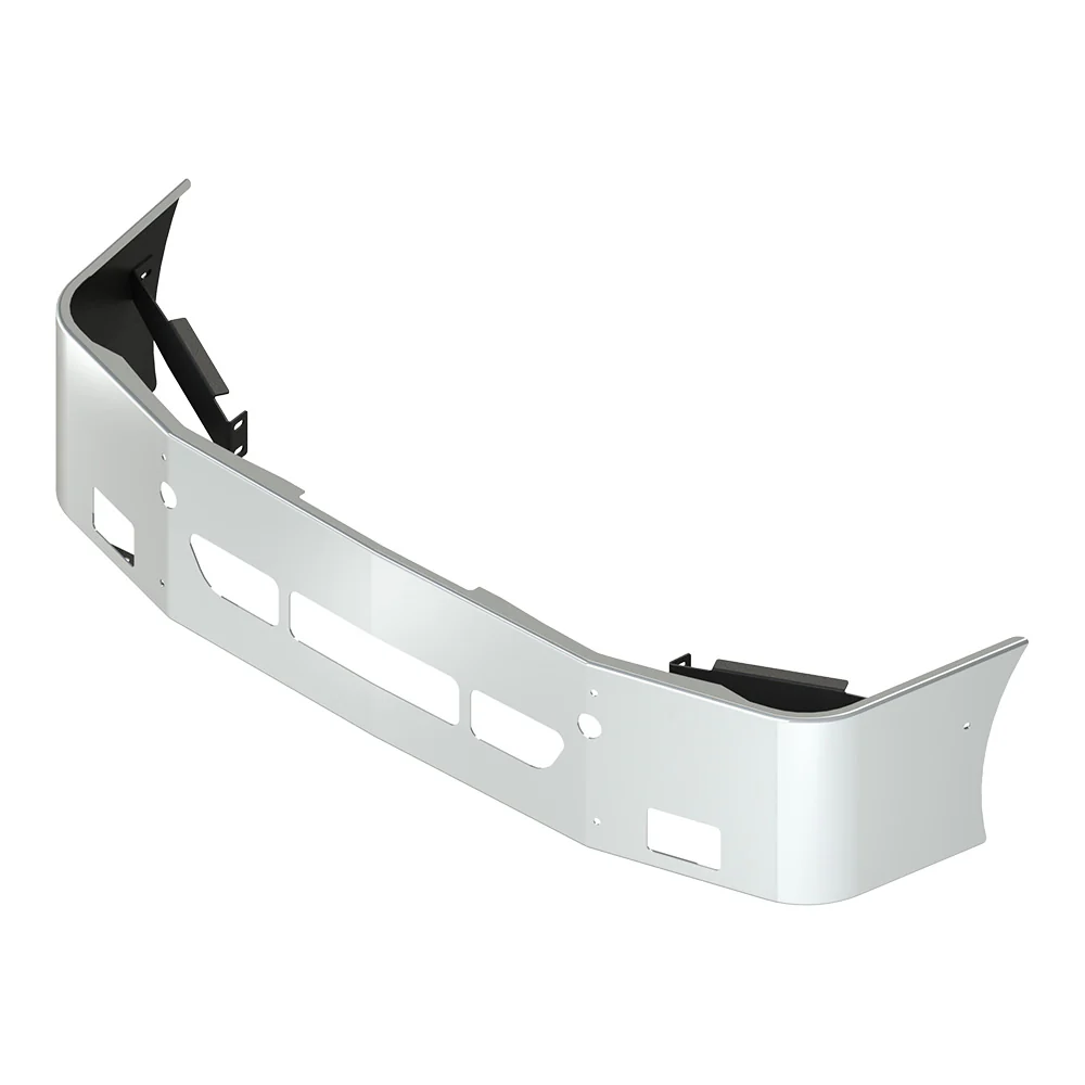 18" FL Columbia Set Back Chrome Bumper with Fog, Tow and Vent Cut Outs