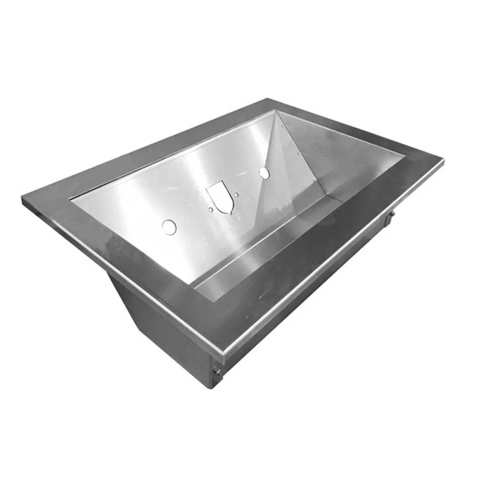18" Merritt Dyna Deck Slide-In Rail Recessed Airline Box with Air Lines, Two 7-Way Configuration - Image 2