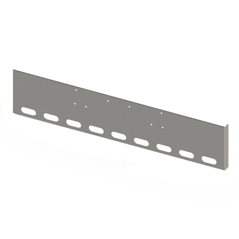 18" Peterbilt 357, 378, 379 Boxed End Bumper with 9 Oval Light Cutouts
