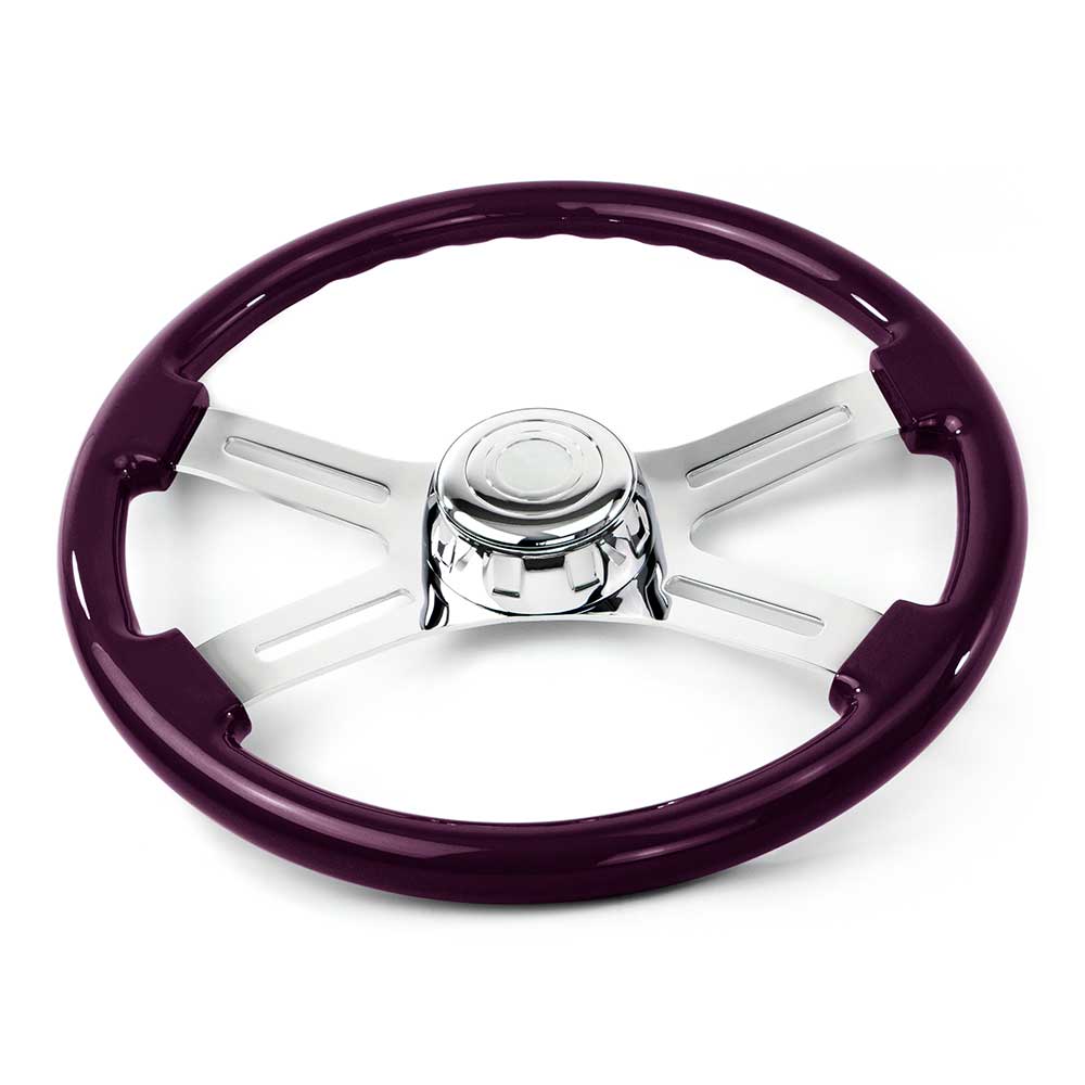 18" Purple Wood Steering Wheel