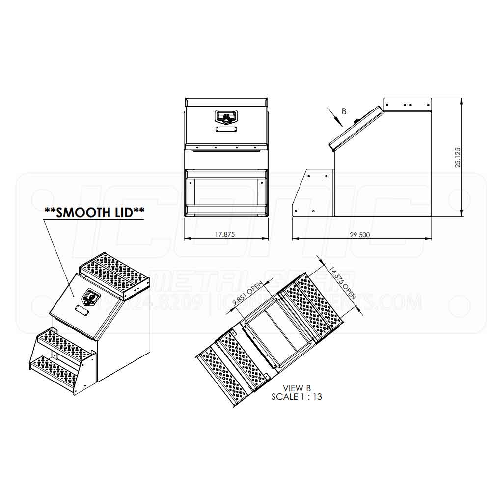 18" Smooth Lid Step Box - Image 2