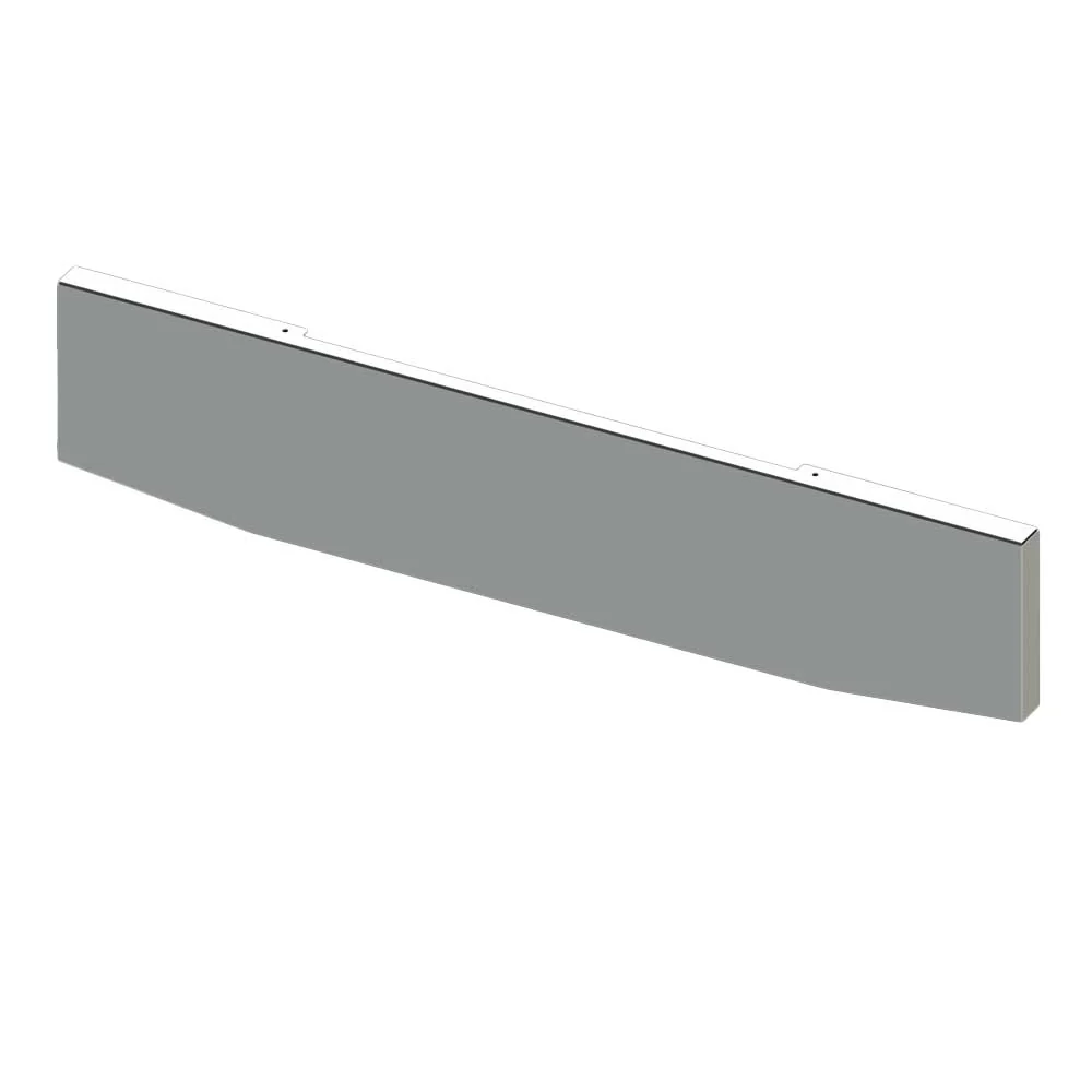 18" Tapered Box End Chrome Bumper with Blind Mount - Image 2