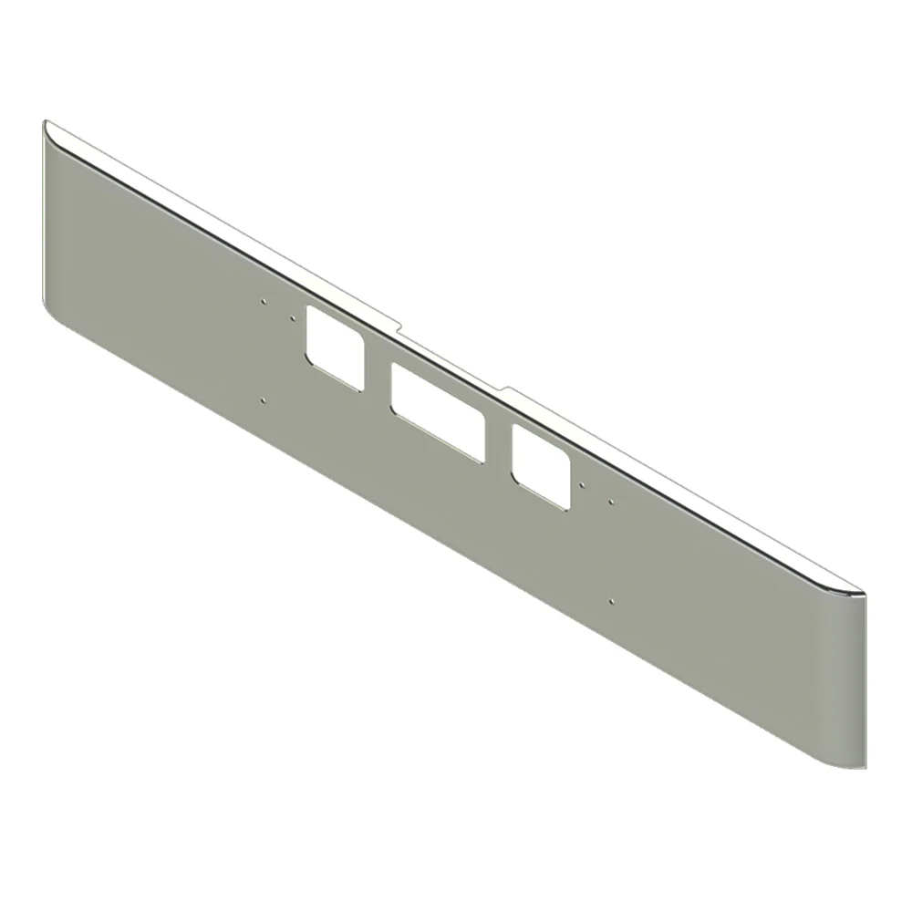 18" Texas Square Bumper for Freightliner Coronado 2010 and newer with Set Forward Axle - Image 2