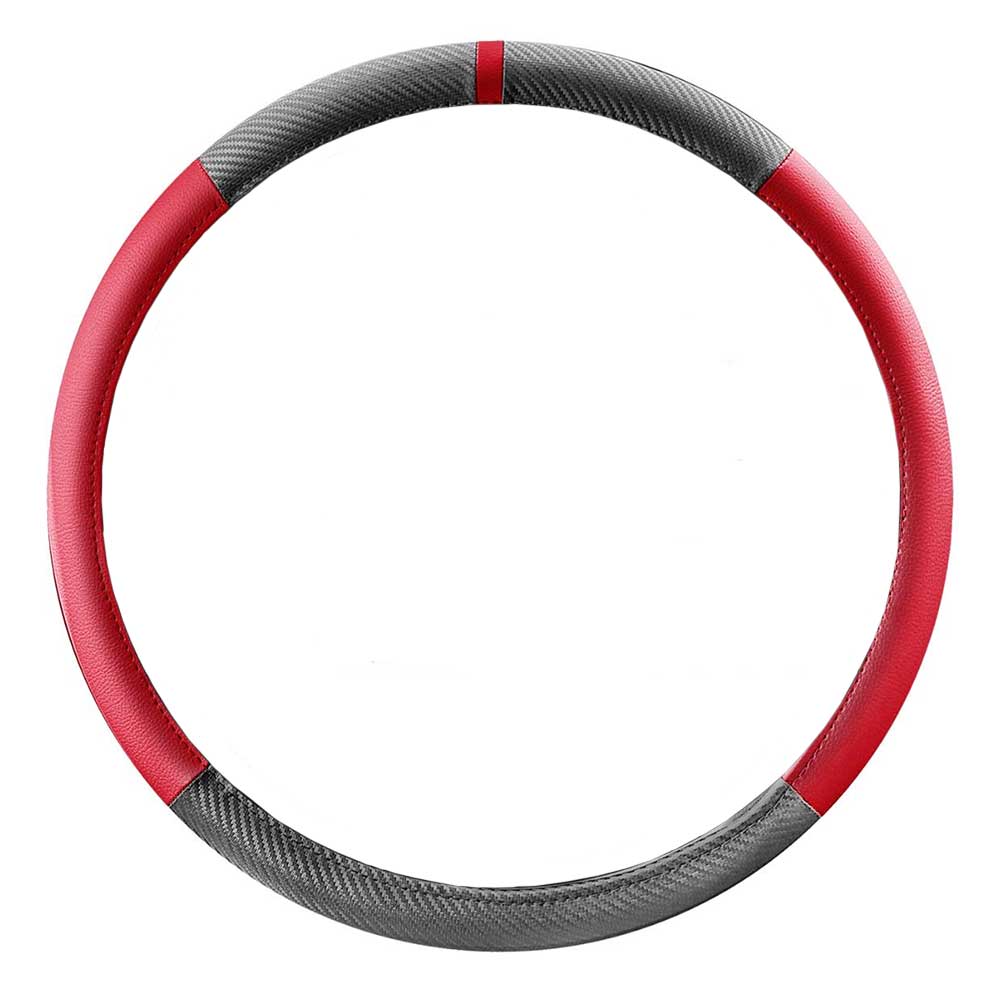 18" Two Tone Leather Steering Wheel Cover