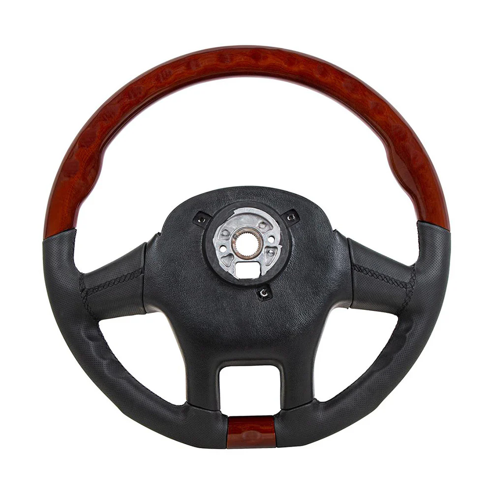 18" United Pacific YourGrip Leather and Wood Steering Wheel for Peterbilt 579 & Kenworth T680 - Image 2