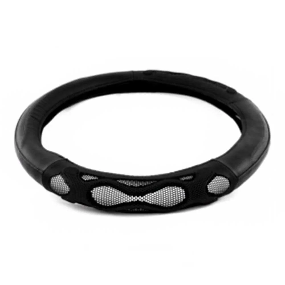 18" Waves Design Anti-Slip Steering Wheel Cover - Image 8