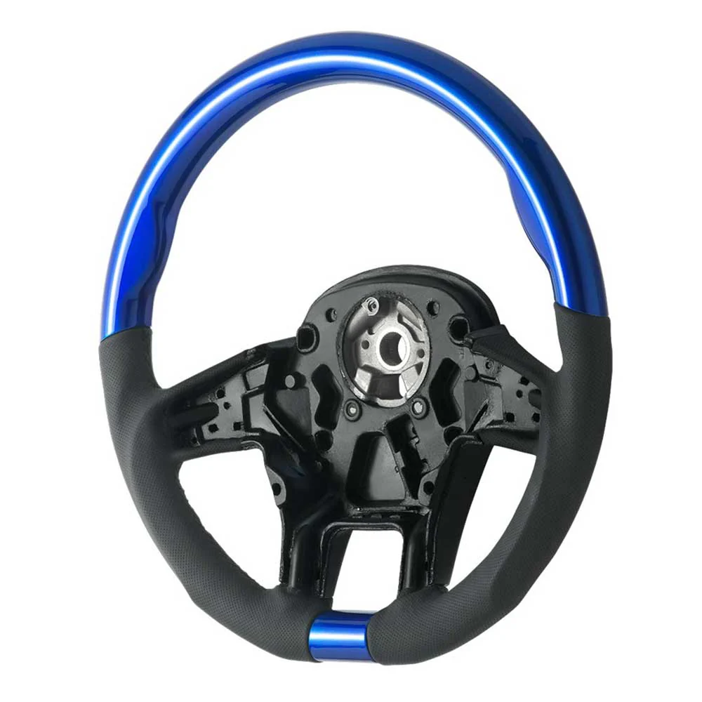 18" YourGrip Wood and Leather Steering Wheel for PB 579, KW T680 - Image 6