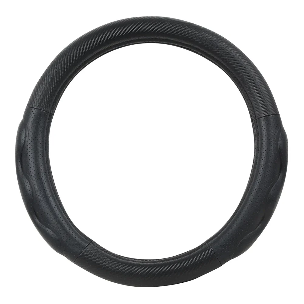 18" Deluxe Steering Wheel Cover With Grips - Image 2