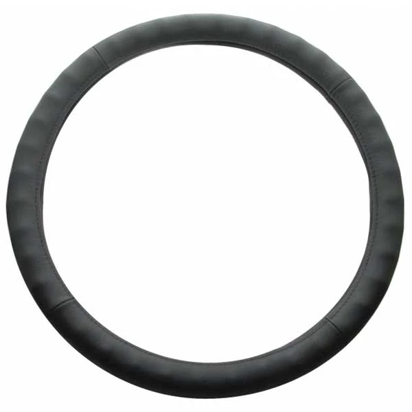 18" Faux Leather Steering Wheel Cover - Image 4