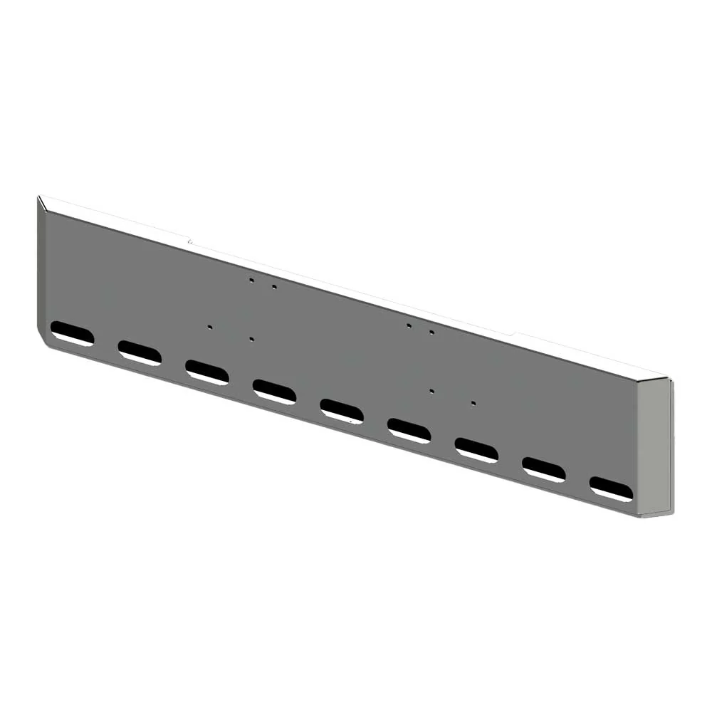 18" Freightliner Classic 1994-2003 Mitered End Chrome Bumper with Nine Oval Light Cutouts