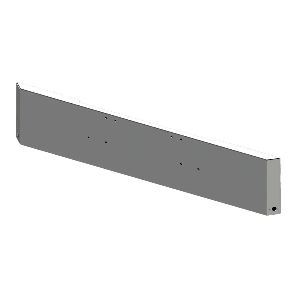 18" Freightliner Classic 1994-2003 Mitered End Chrome Bumper with Watermelon Side Cutouts