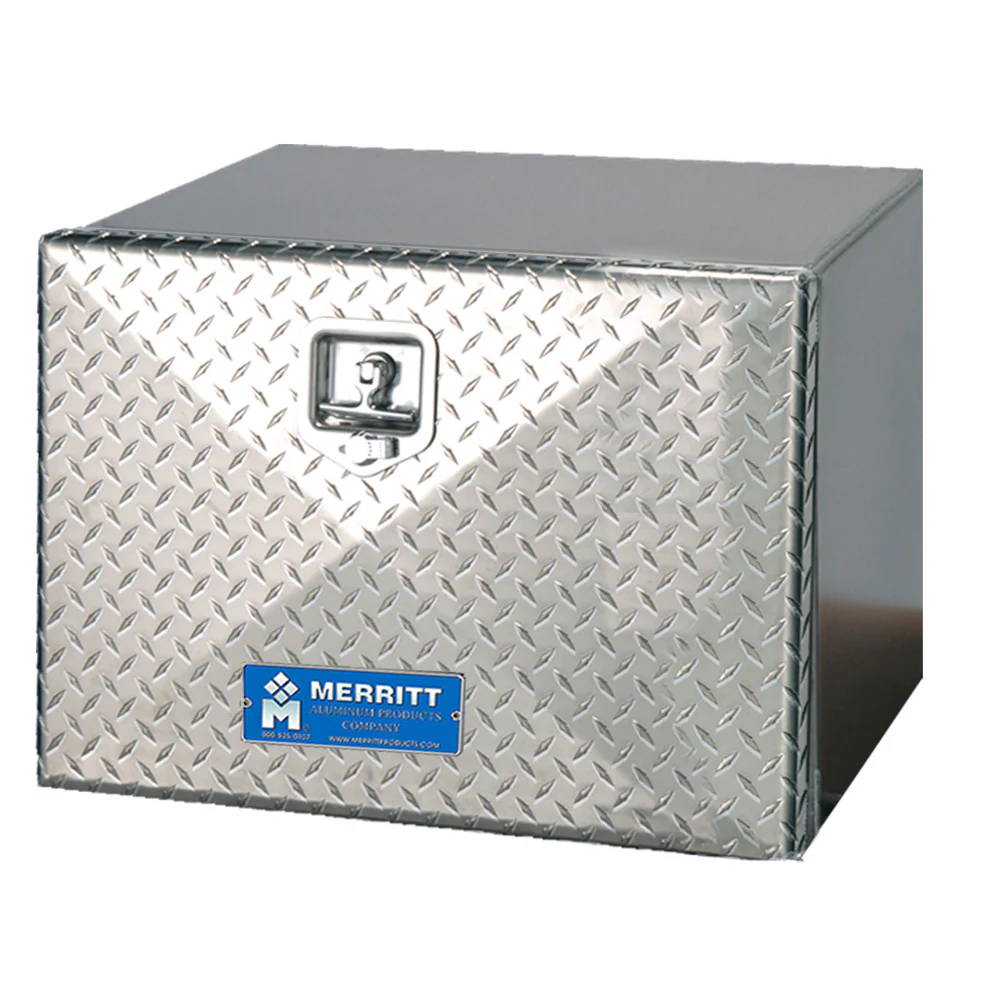 18" x 18" x 36" Single Diamond Plated Door Aluminum Toolbox - Image 2