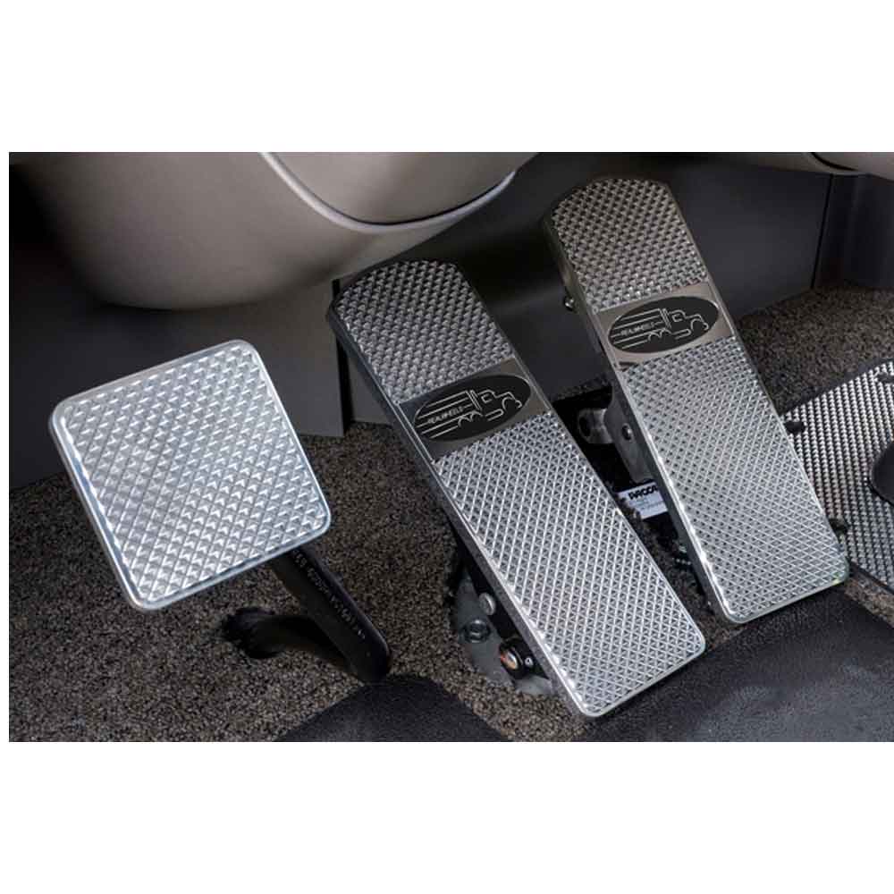 1985-1993 Peterbilt 367, 379, 386, 388, 389 Billet Aluminum Logo Pedals