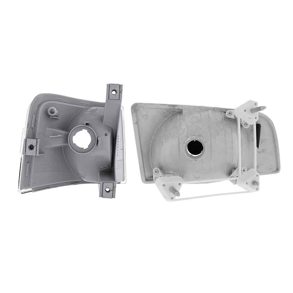 1996-2003 Volvo VN Black Headlight Assembly and Turn Signal Set (4PCS) - Image 4
