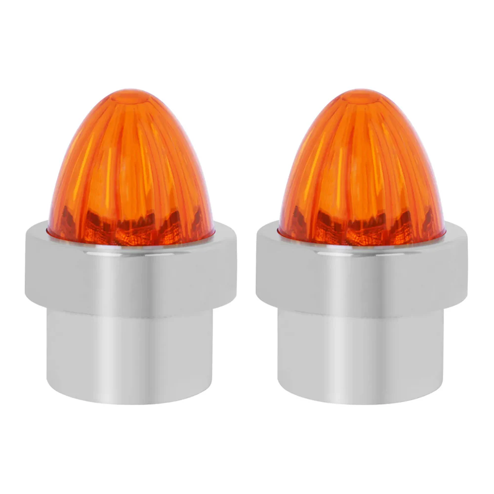 1"ID Bumper Guide Cap with Amber Watermelon Lens