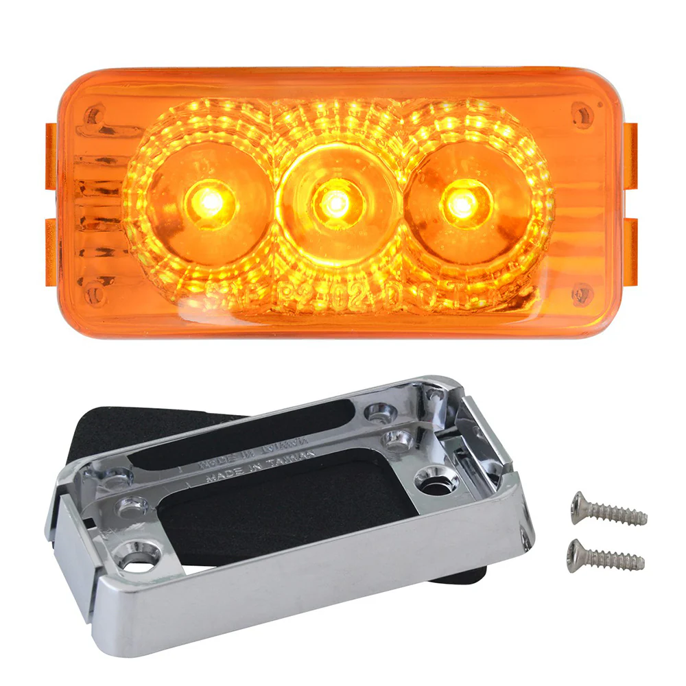 2-1/2" 3 LED Spyder Light with Chrome Bracket