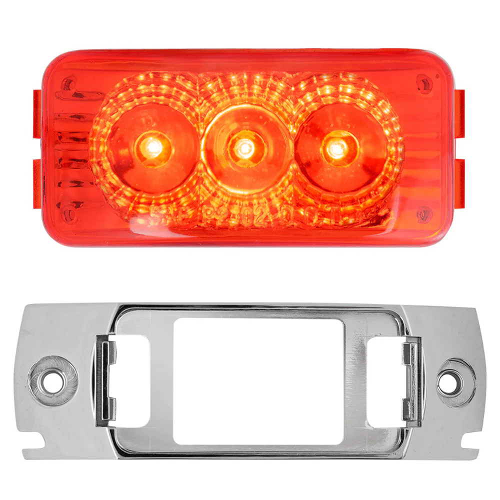2-1/2" 3 LED Spyder Light with Chrome Rail Rim - Image 6