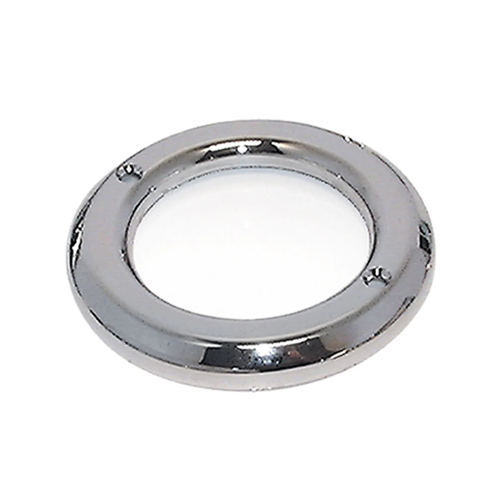 2-1/2" Chrome Plastic Light Bezel without Visor