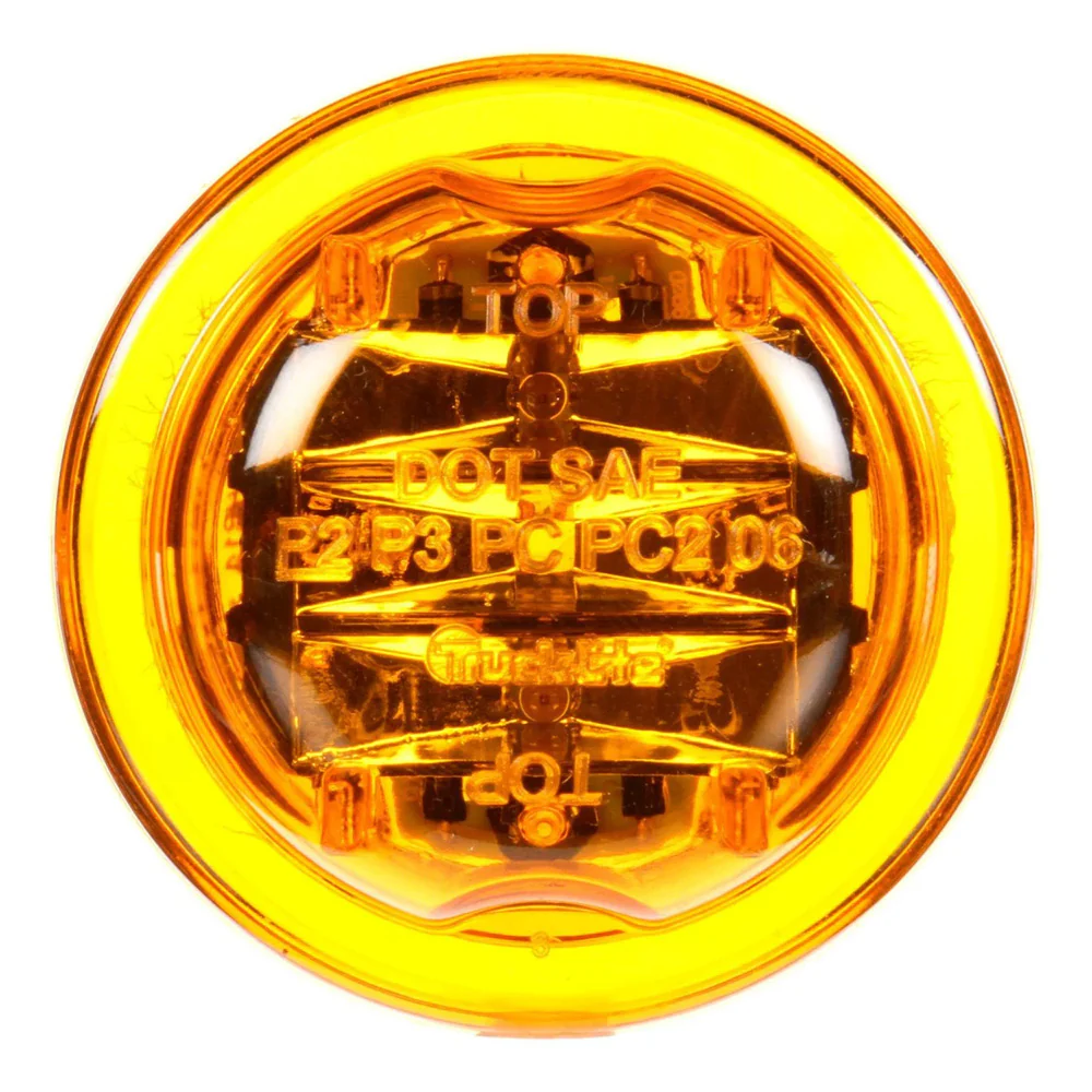 2-1/2" Amber Round 10 Series Amber High Profile LED Clearance Marker Light
