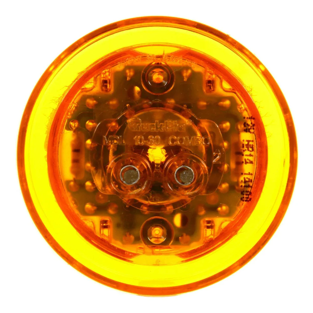 2-1/2" Amber Round 10 Series Amber High Profile LED Clearance Marker Light - Image 4