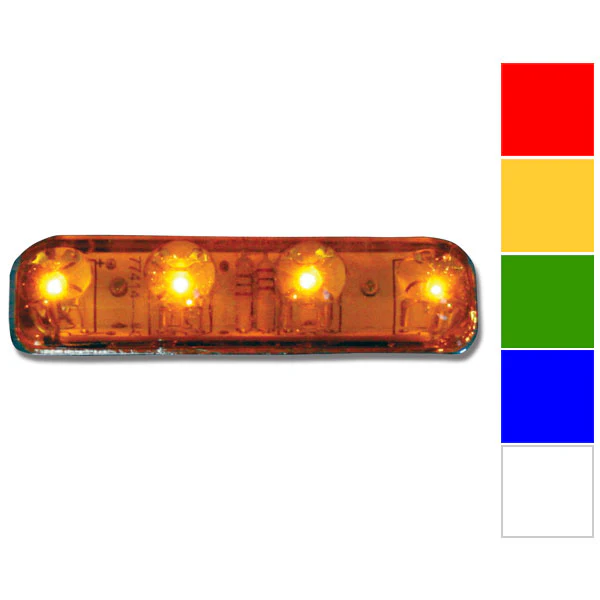 2-1/4" 4 LED Rectangular Marker Light - Image 2