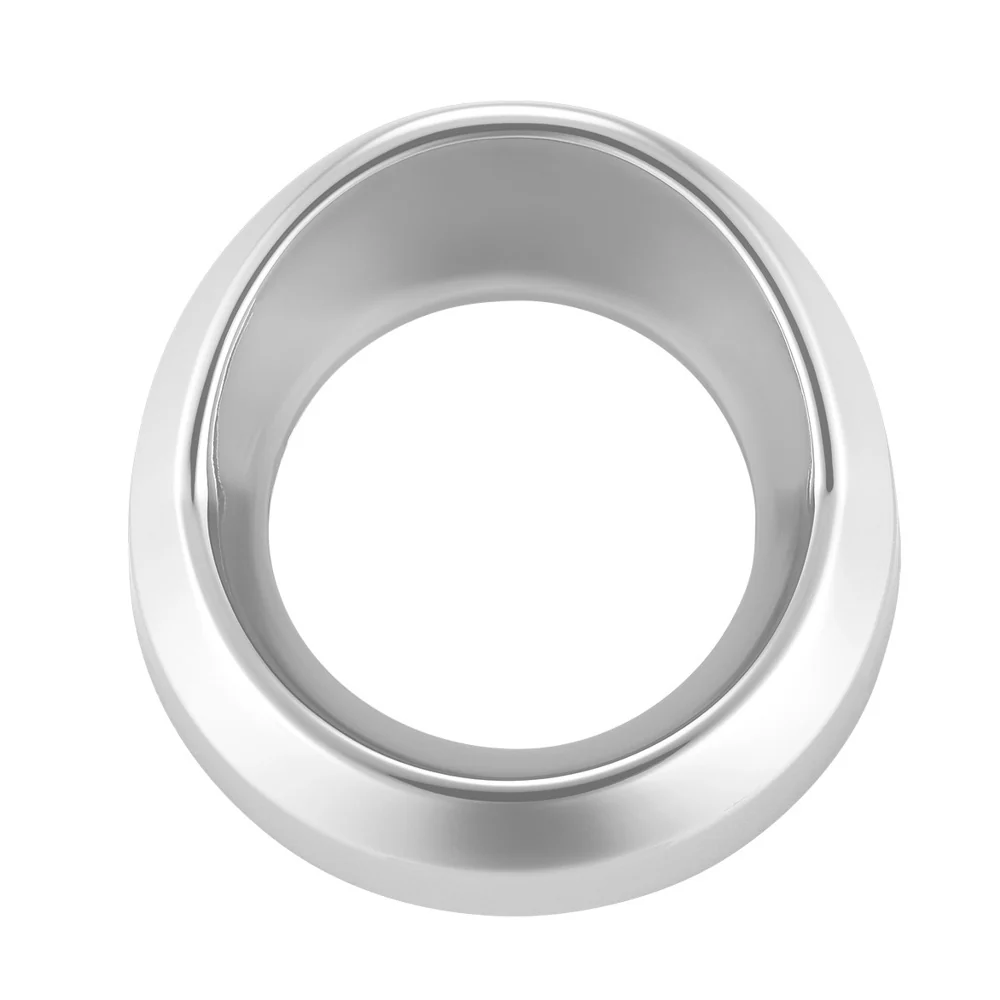 2-7/16" Liquid Silver Small Gauge Cover with Visor - Image 3
