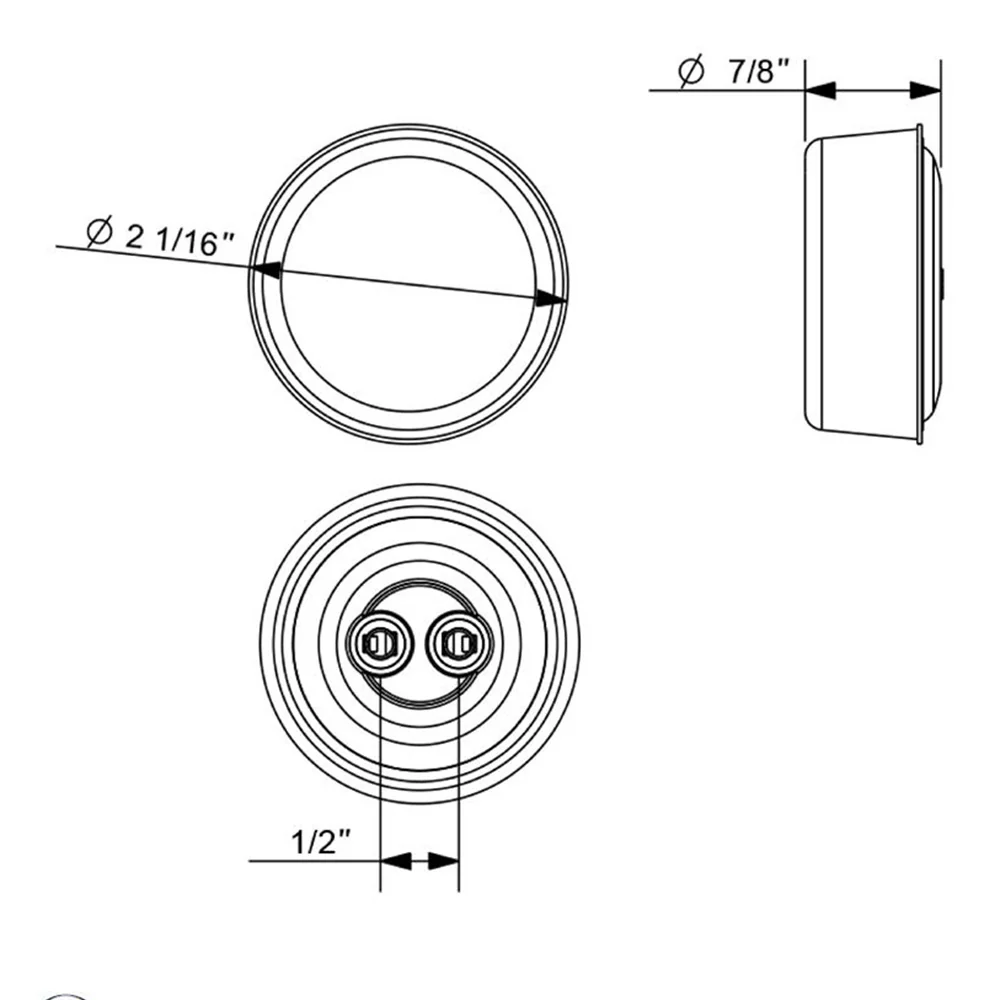 2" 7 LED Round Turbine Light - Image 9