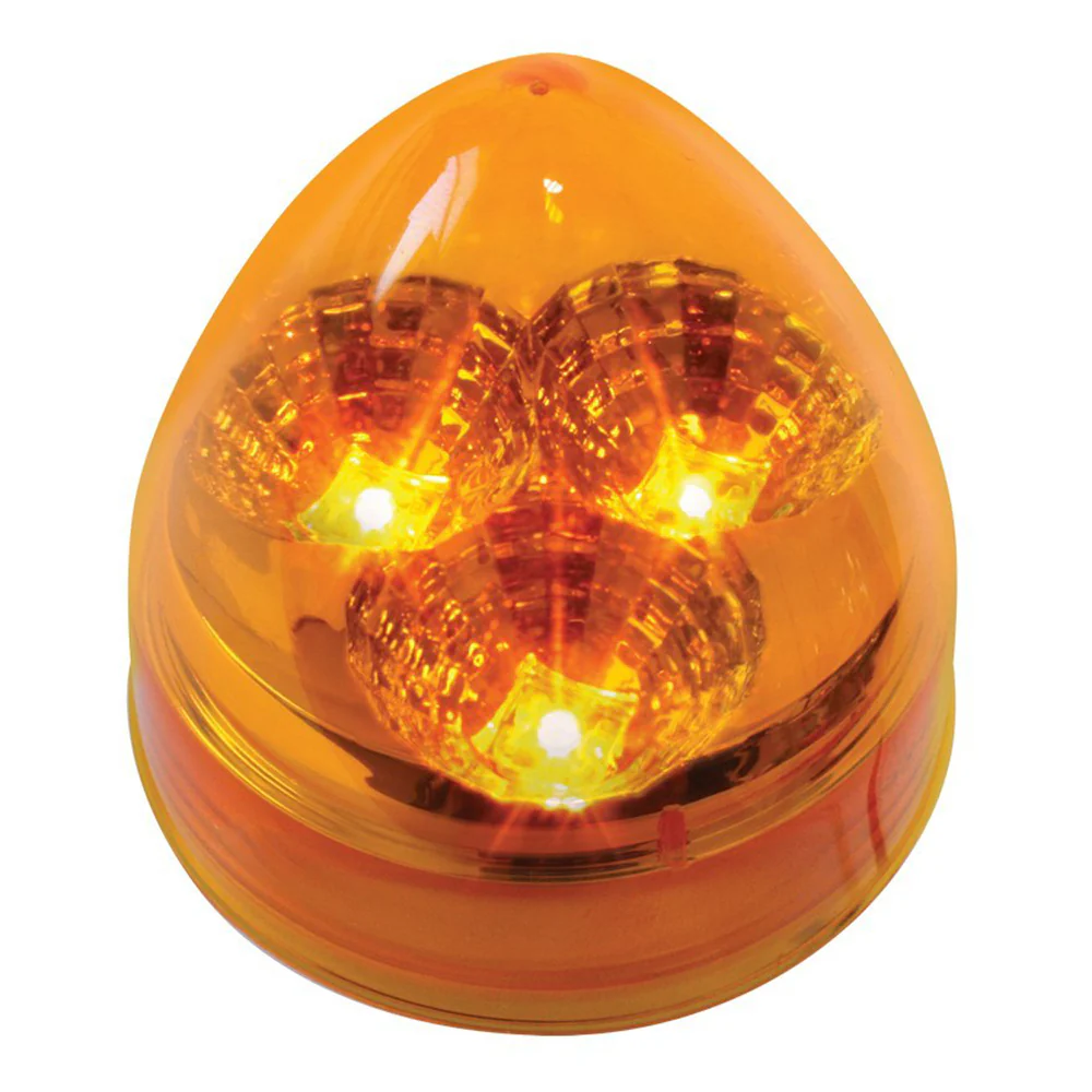 2" Amber 3 LED Beehive Spyder Light