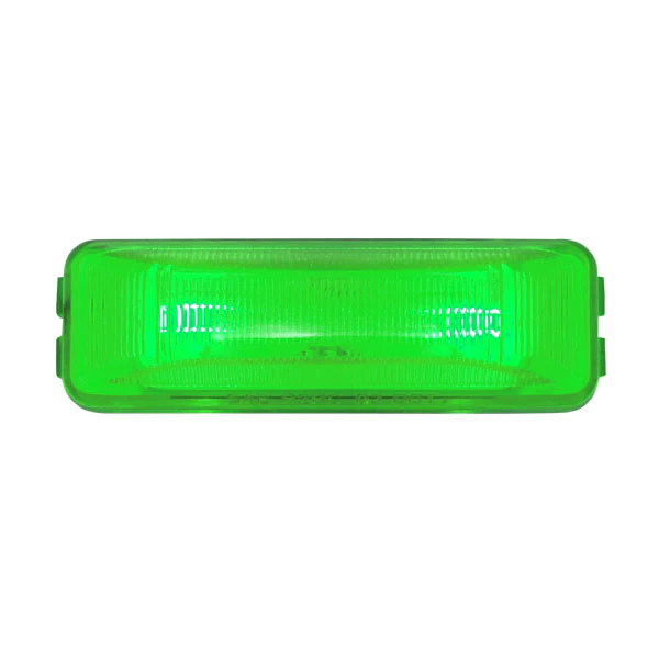 2 BULB GREEN RECTANGULAR SEALED MARKER LIGHT