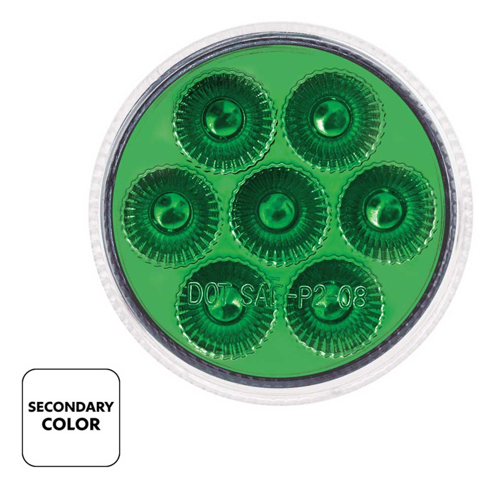 2" Double Fury 7 LED Marker Light with Clear Lens - Image 13