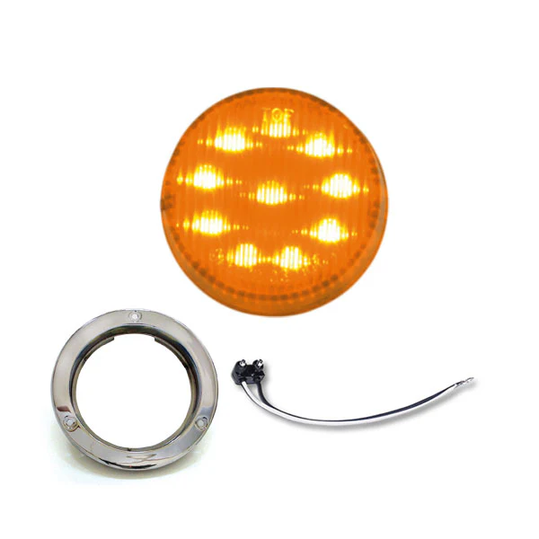 2" LED Marker Light with Stainless Steel Bezel - Image 2